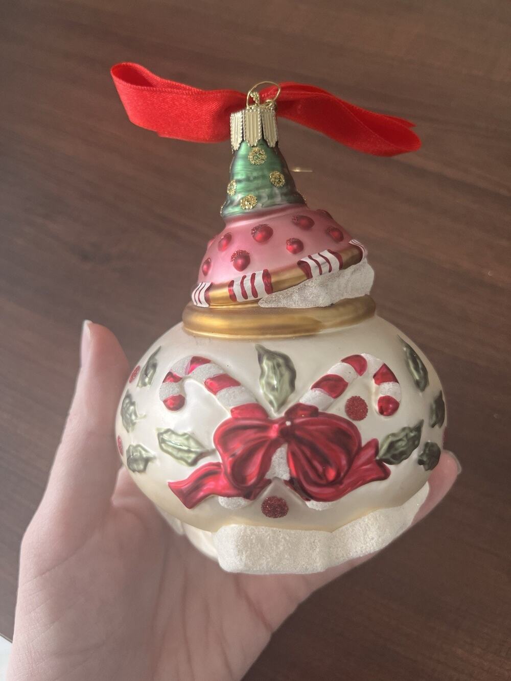 Lenox Yuletide Treasure Tea Party ~ 5.5" Sugar Bowl Ornament